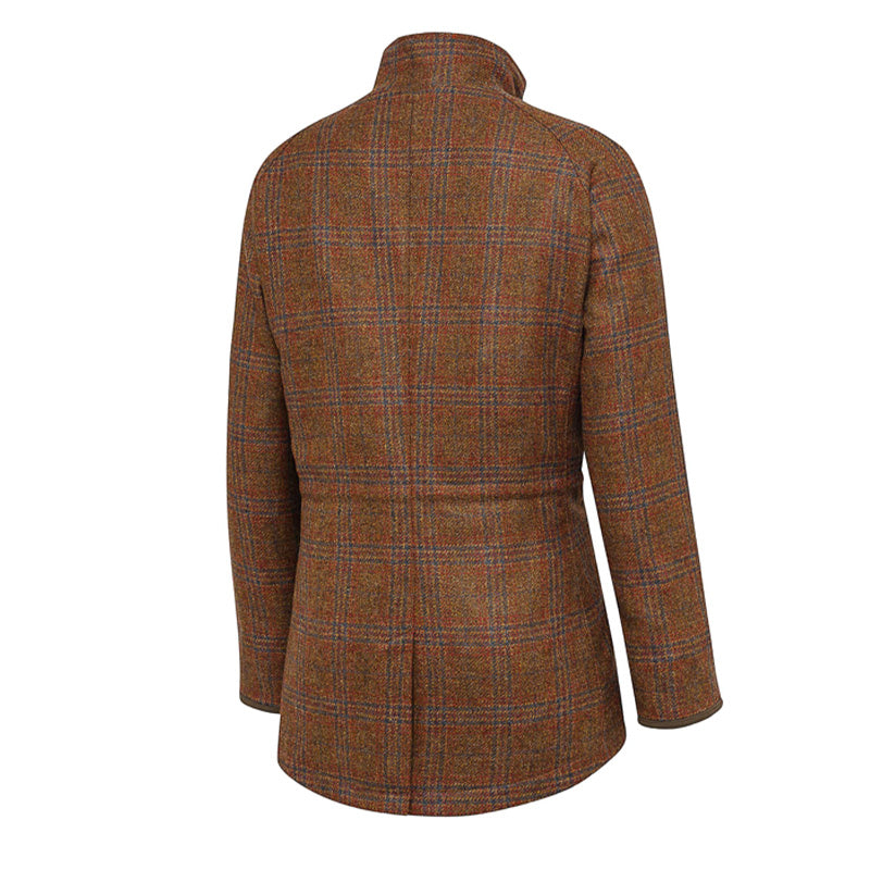 Beretta Womens St James Coat Brown / Blue Check - The Sporting Lodge