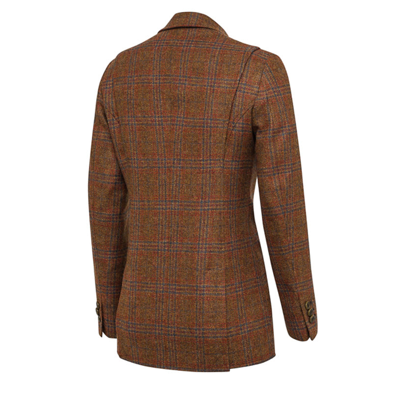 Beretta Womens St James Jacket Brown / Blue Check - The Sporting Lodge