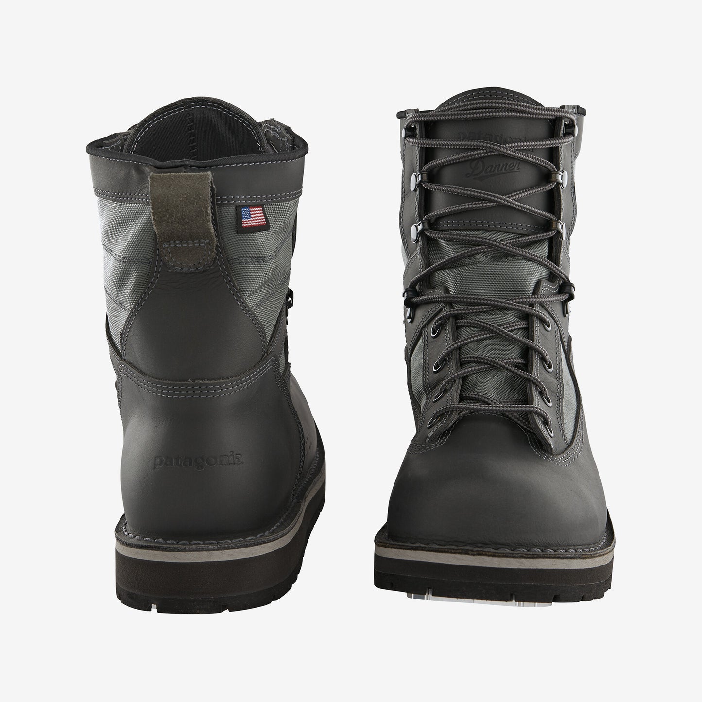 Patagonia Foot Tractor Wading Boots Aluminum Bar Built By Danner Forge Grey - The Sporting Lodge