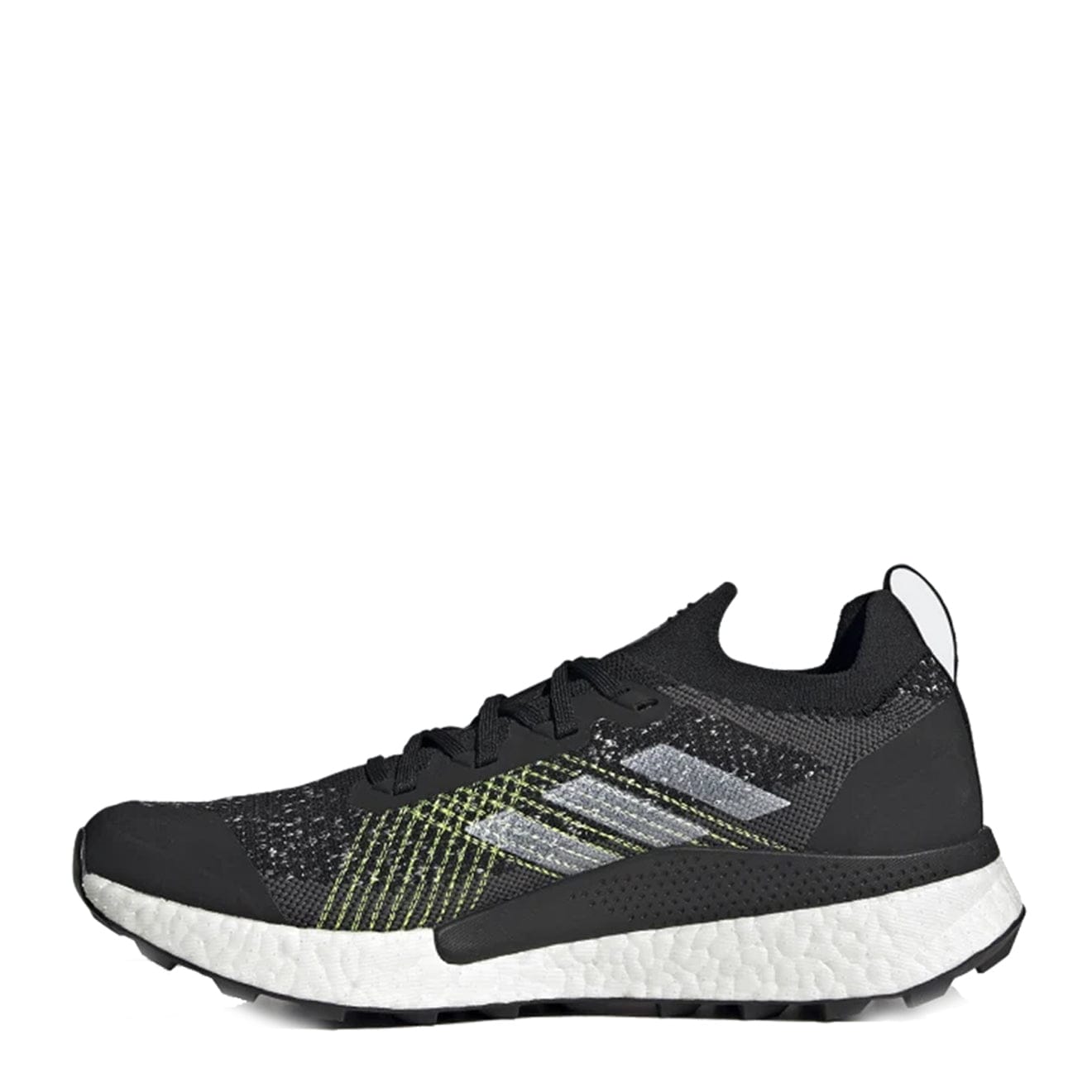 Adidas Terrex Two Ultra Trail Running Shoes Core Black / Cloud White / Solar Yellow - The Sporting Lodge
