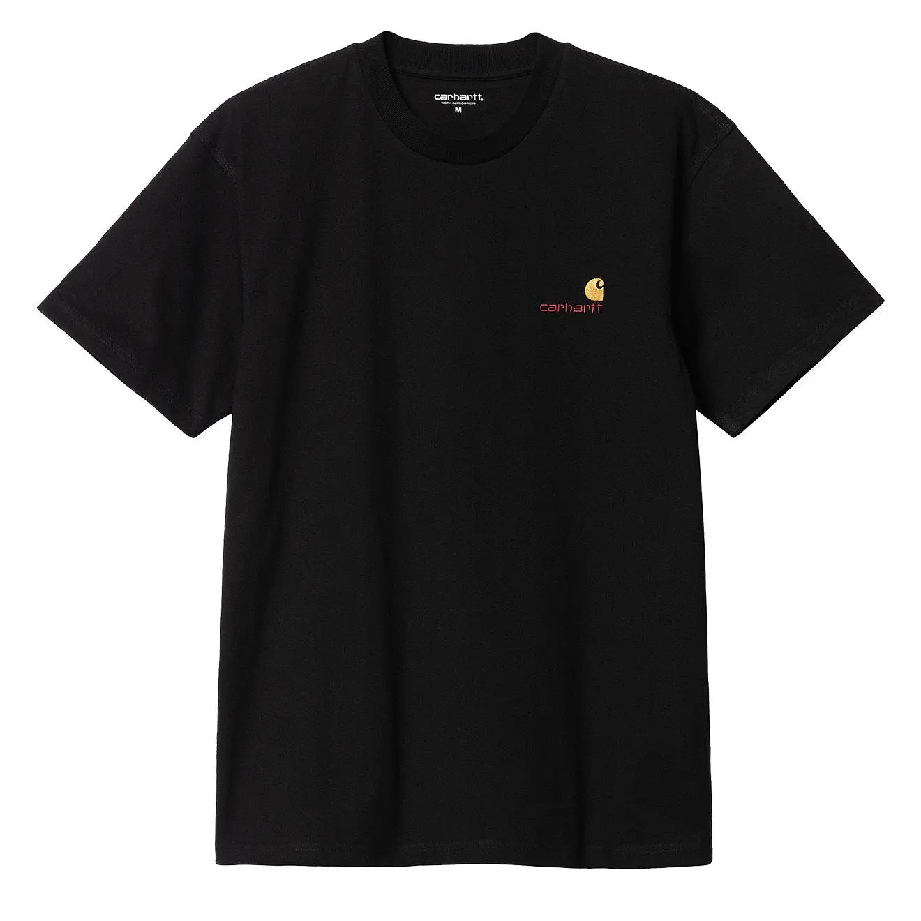 Carhartt WIP American Script T-Shirt Black - The Sporting Lodge