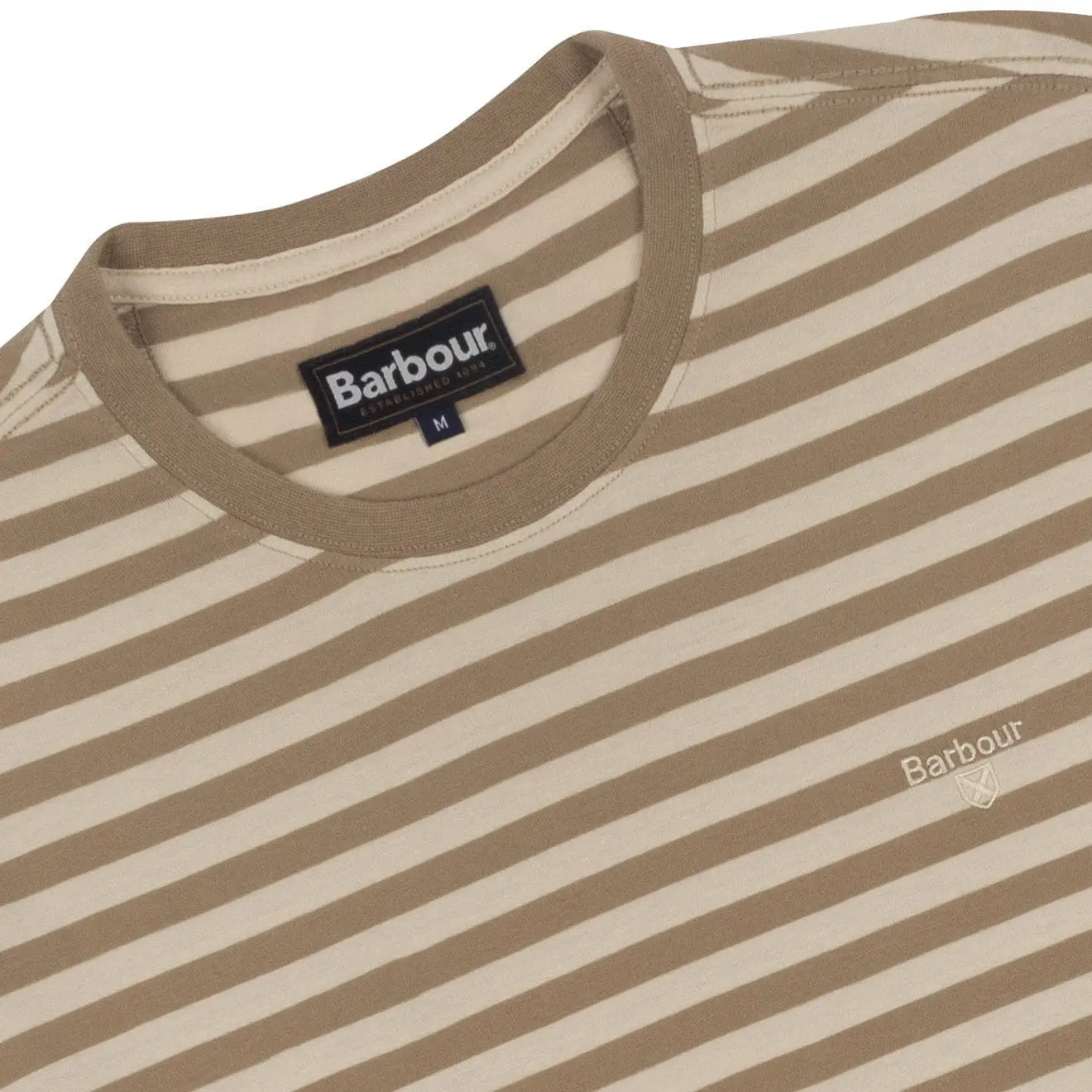 Barbour Delamere Stripe T-Shirt Coriander - The Sporting Lodge
