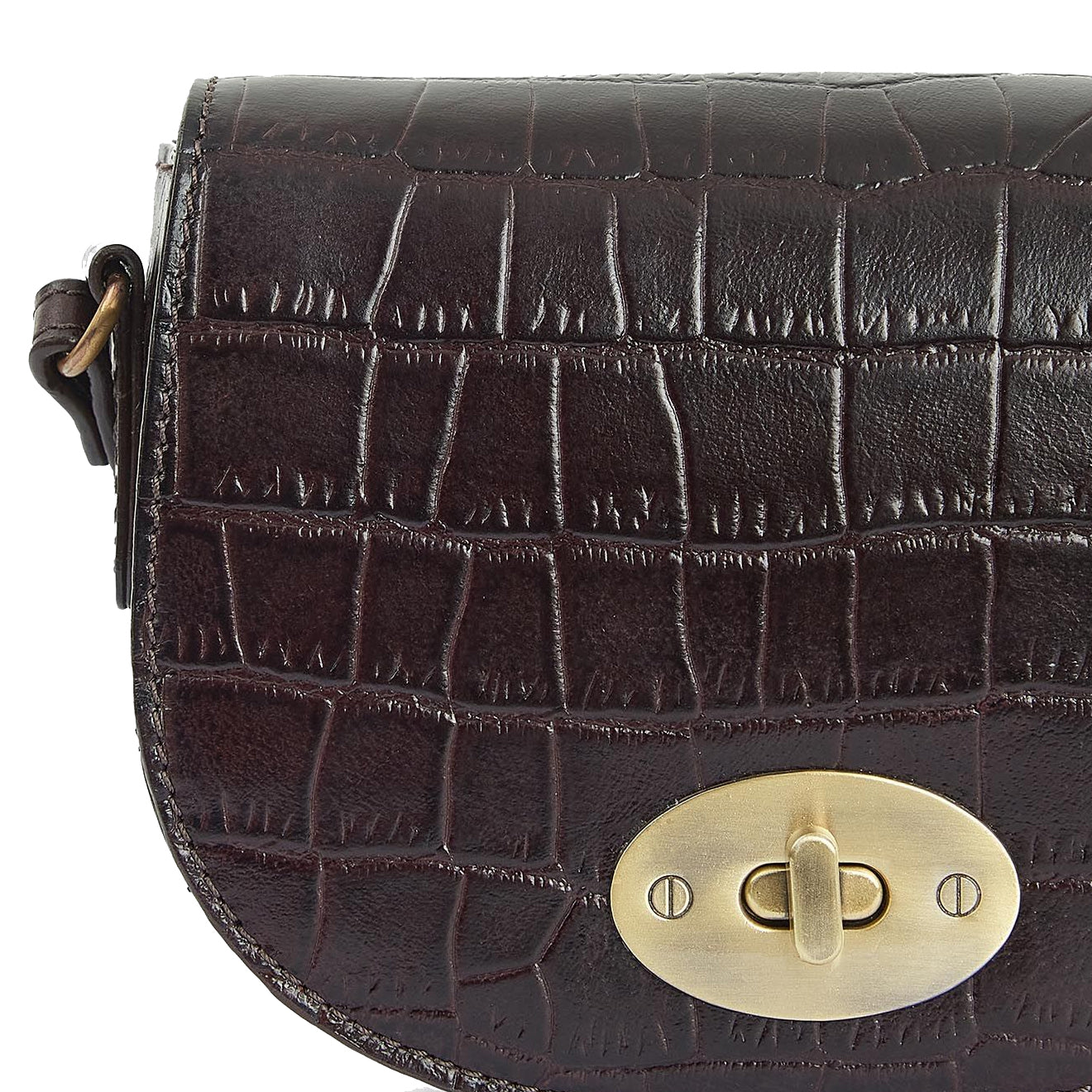 Barbour Eilein Saddle Bag Black Cherry - The Sporting Lodge