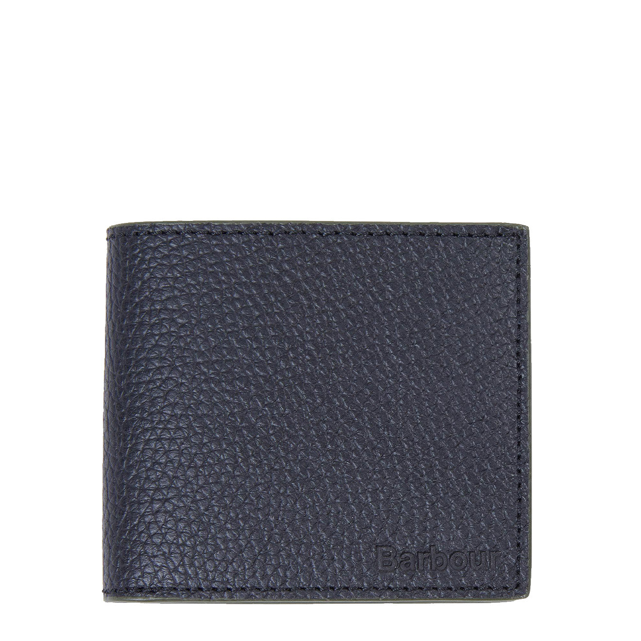 Barbour Grain Leather Billfold Wallet Black - The Sporting Lodge