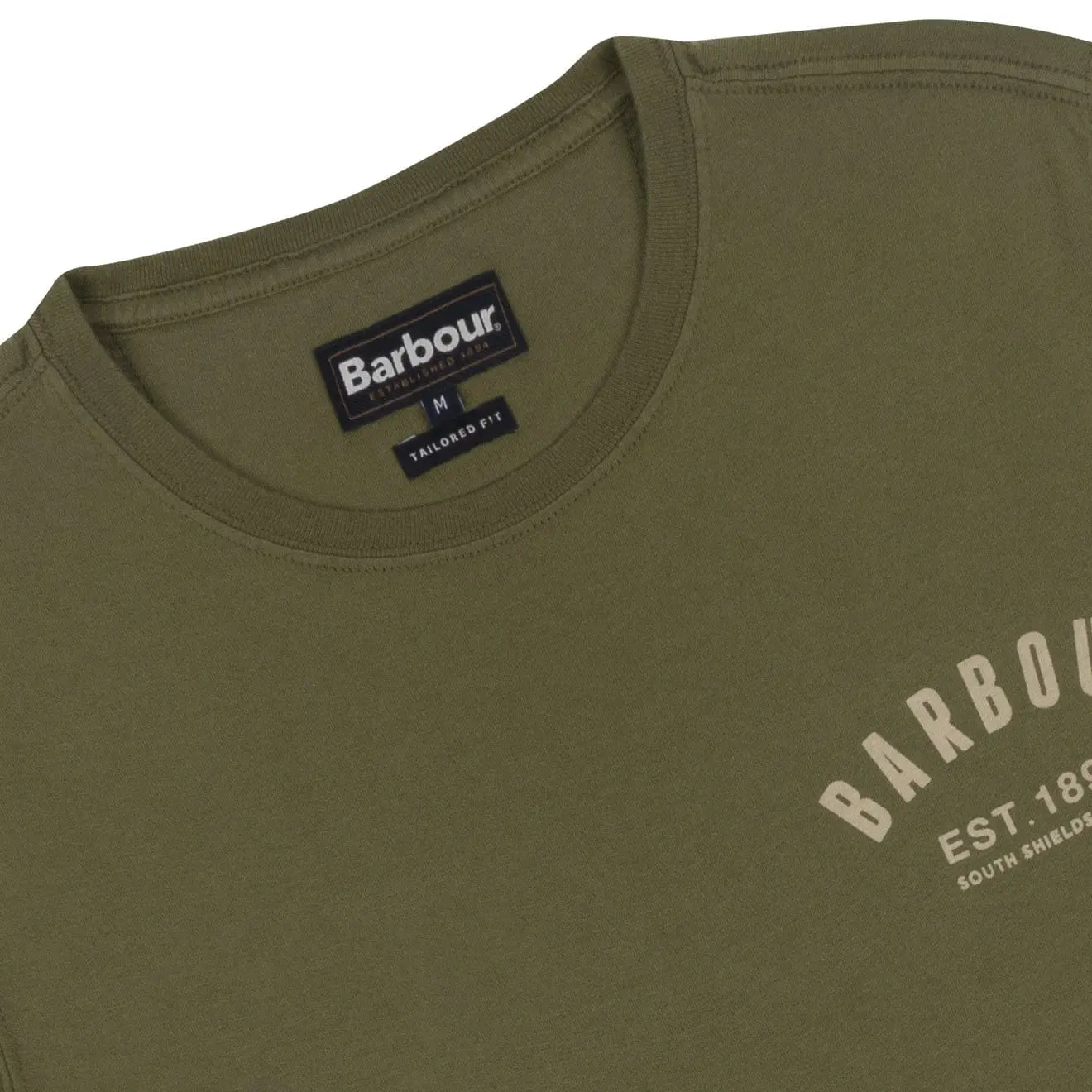 Barbour Preppy Tee Burnt Olive - The Sporting Lodge