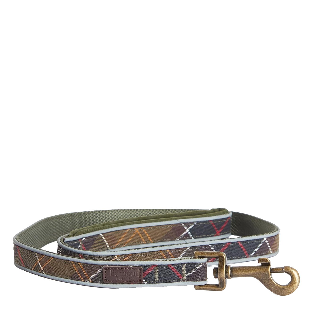 Barbour Reflective Tartan Comfort Dog Lead Classic Tartan - The Sporting Lodge