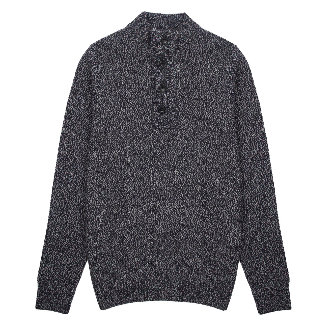 Barbour Sid Half Zip Knit Navy Marl - The Sporting Lodge