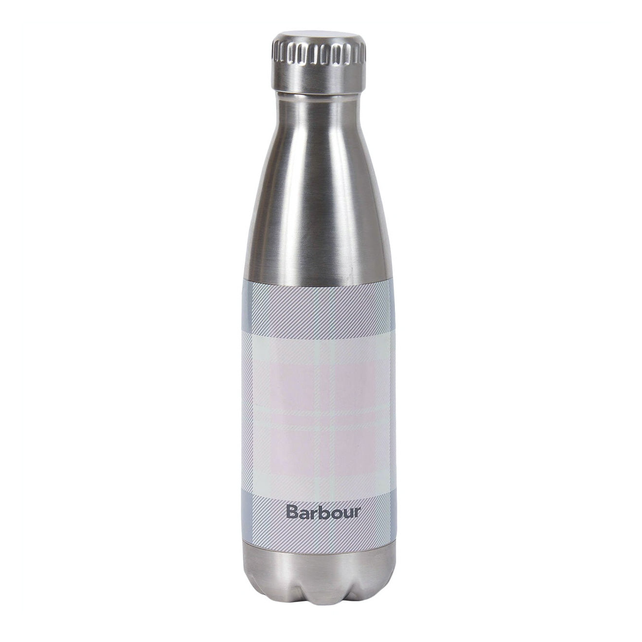 Barbour Tartan Water Bottle Pink / Grey Tartan - The Sporting Lodge