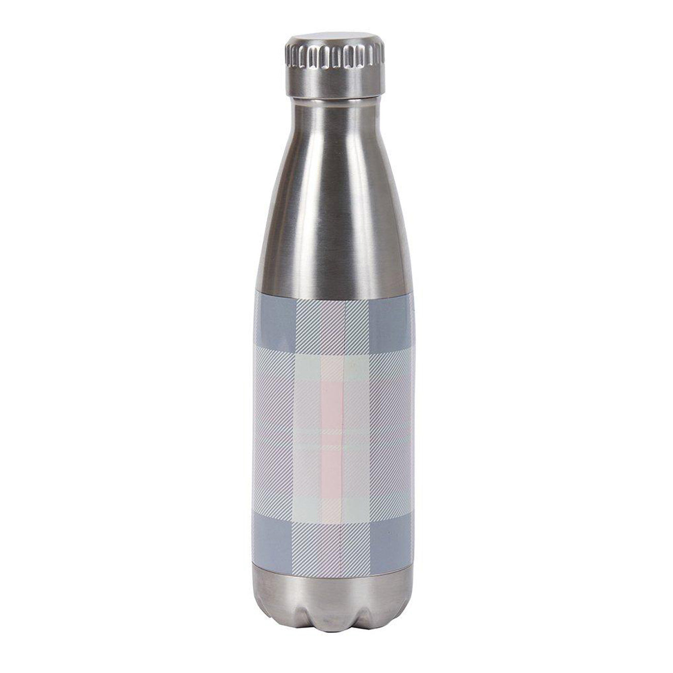 Barbour Tartan Water Bottle Pink / Grey Tartan - The Sporting Lodge