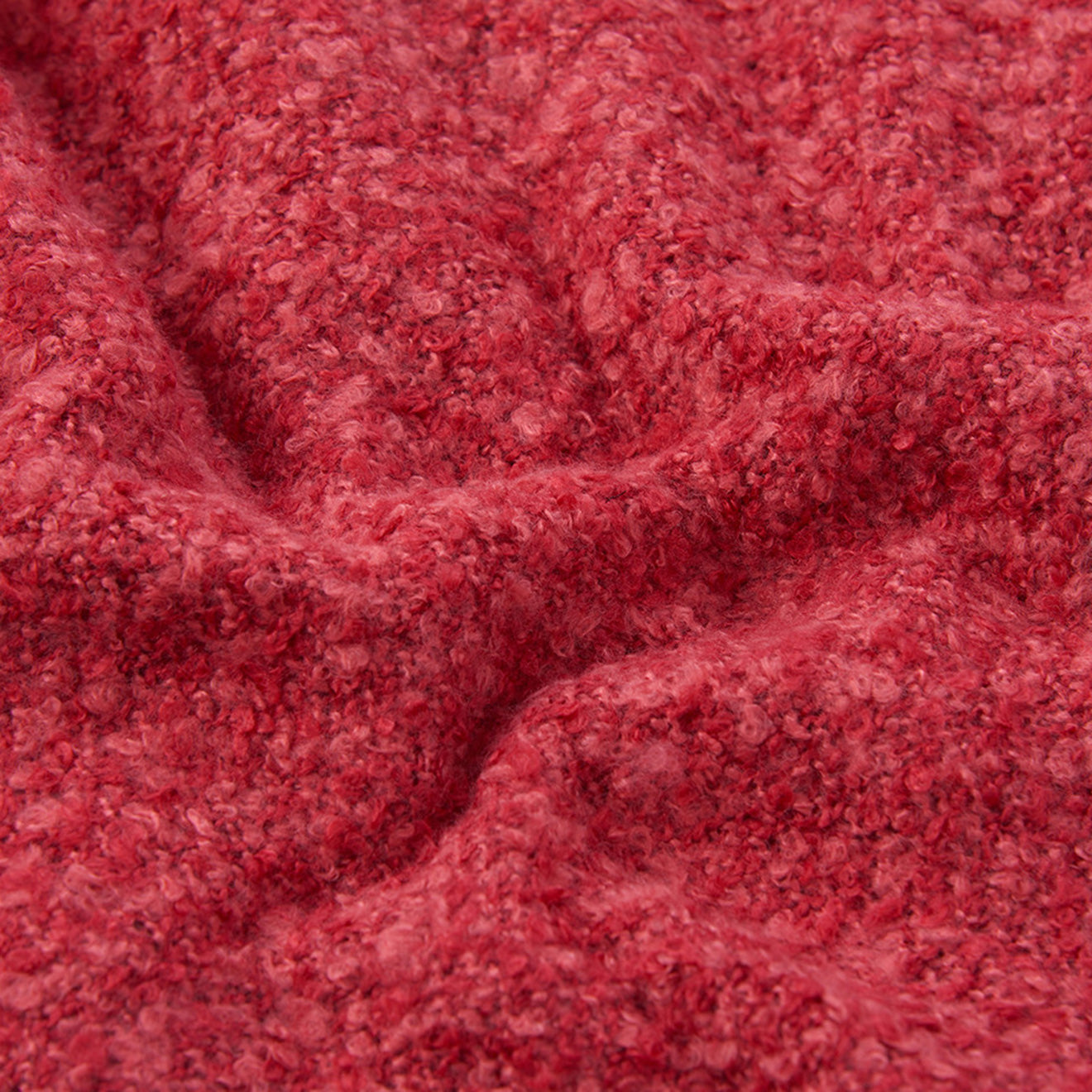 Barbour Womens Megan Boucle Wrap Claret - The Sporting Lodge