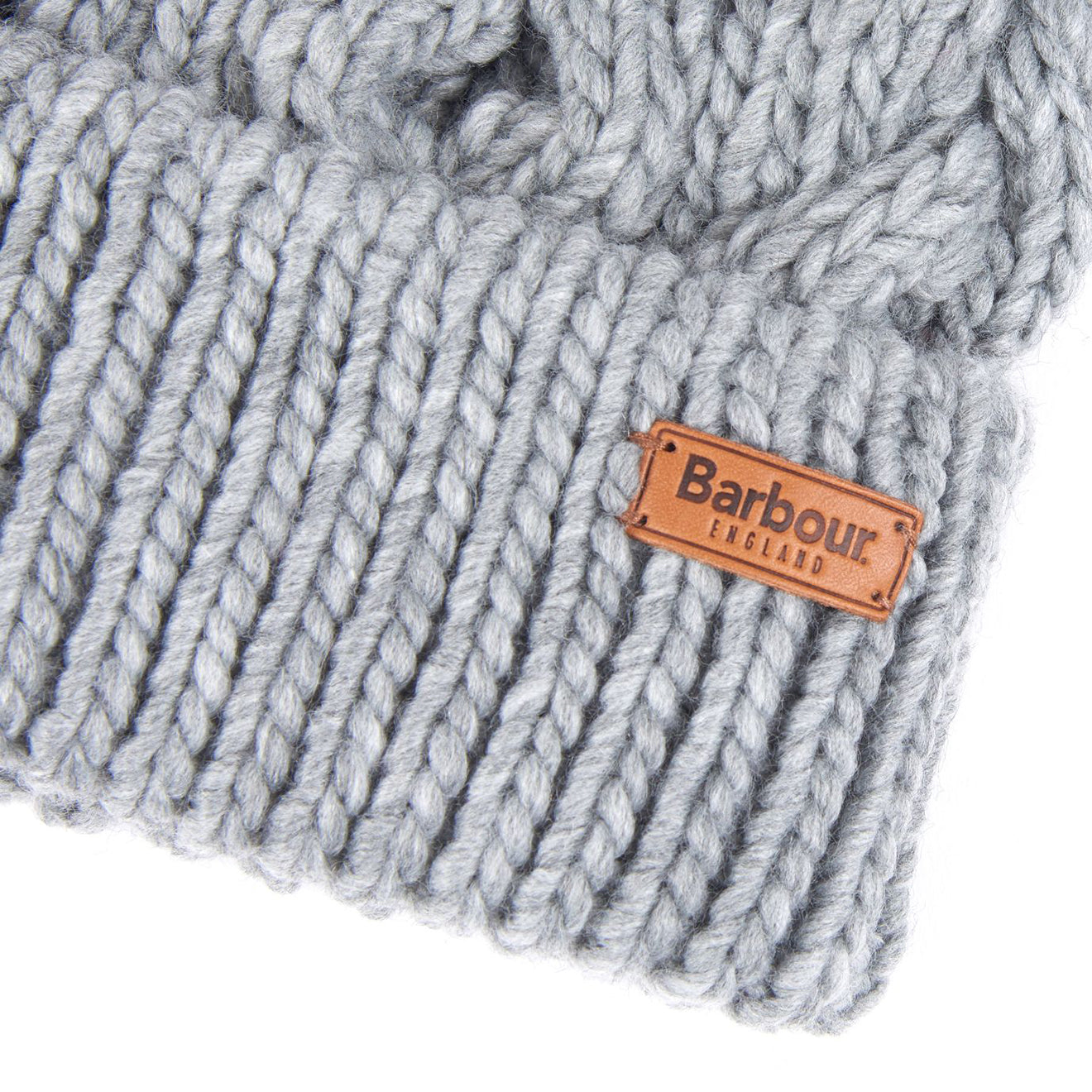 Barbour Womens Penshaw Beanie Hat Grey - The Sporting Lodge