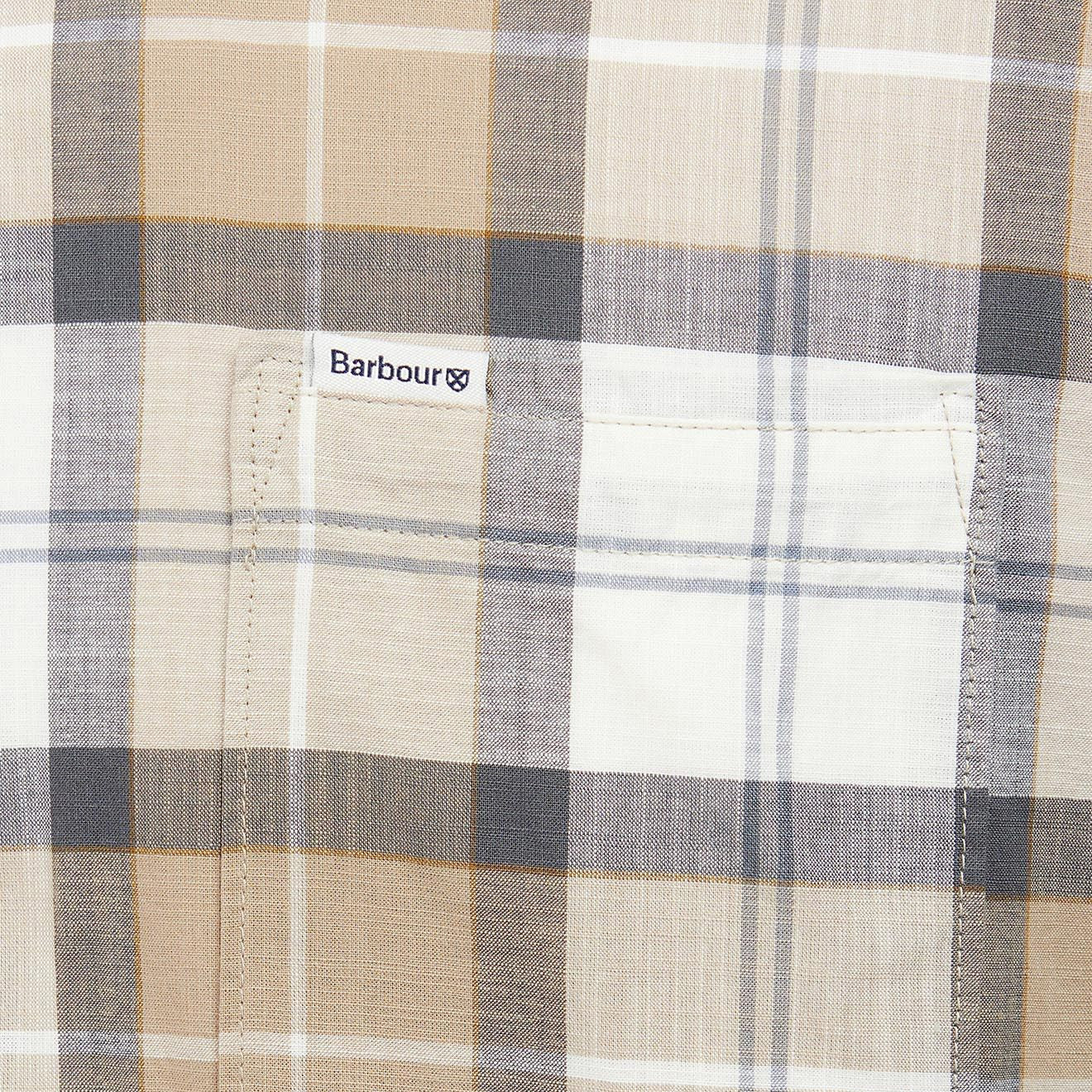 Barbour Gordon Tailored Fit Shirt Amble Sand Tartan - The Sporting Lodge