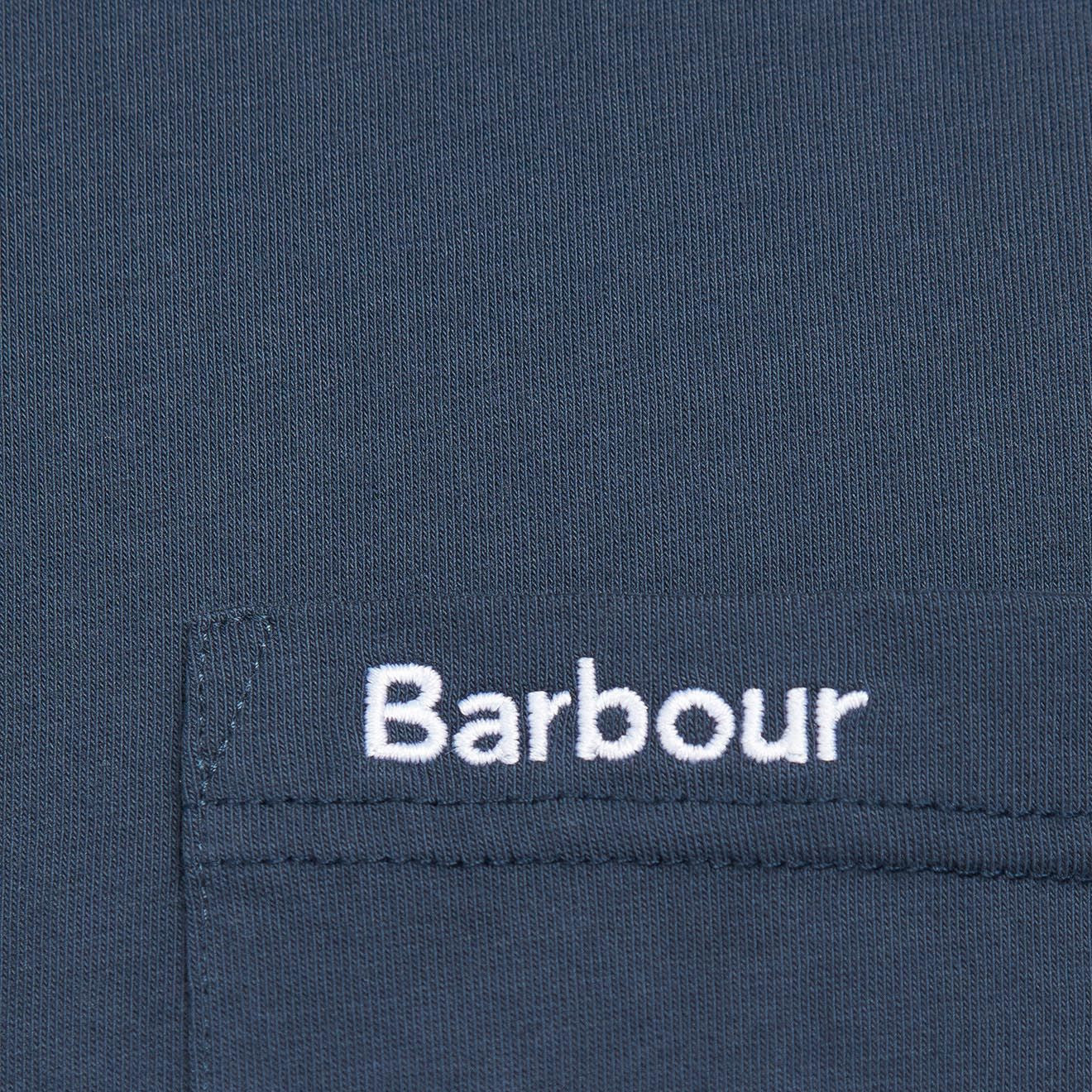 Barbour Langdon Pocket Tee Navy - The Sporting Lodge