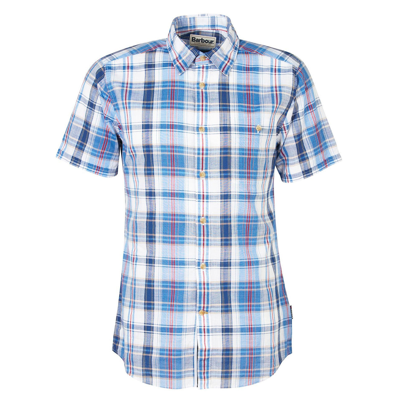 Barbour Ramelton Tailored Fit Shirt Mid Blue - The Sporting Lodge