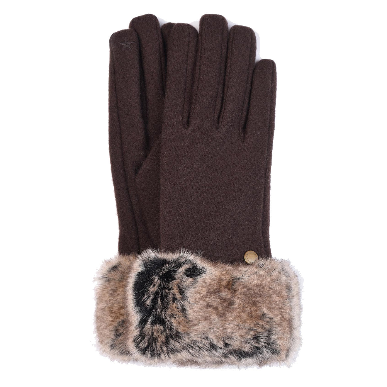Barbour Womens Burford Glove Brown - The Sporting Lodge