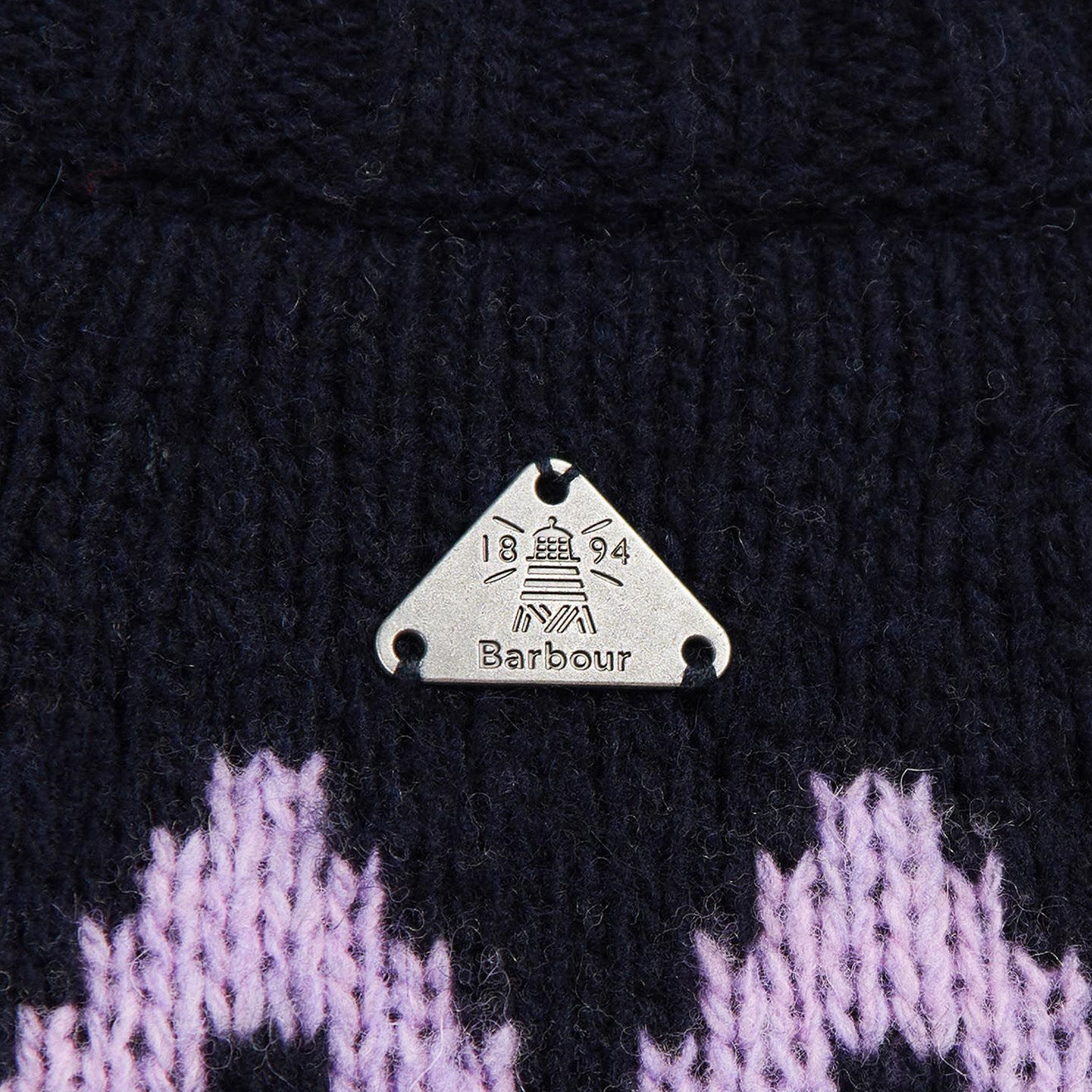 Barbour Womens Midhurst Knit Navy - The Sporting Lodge