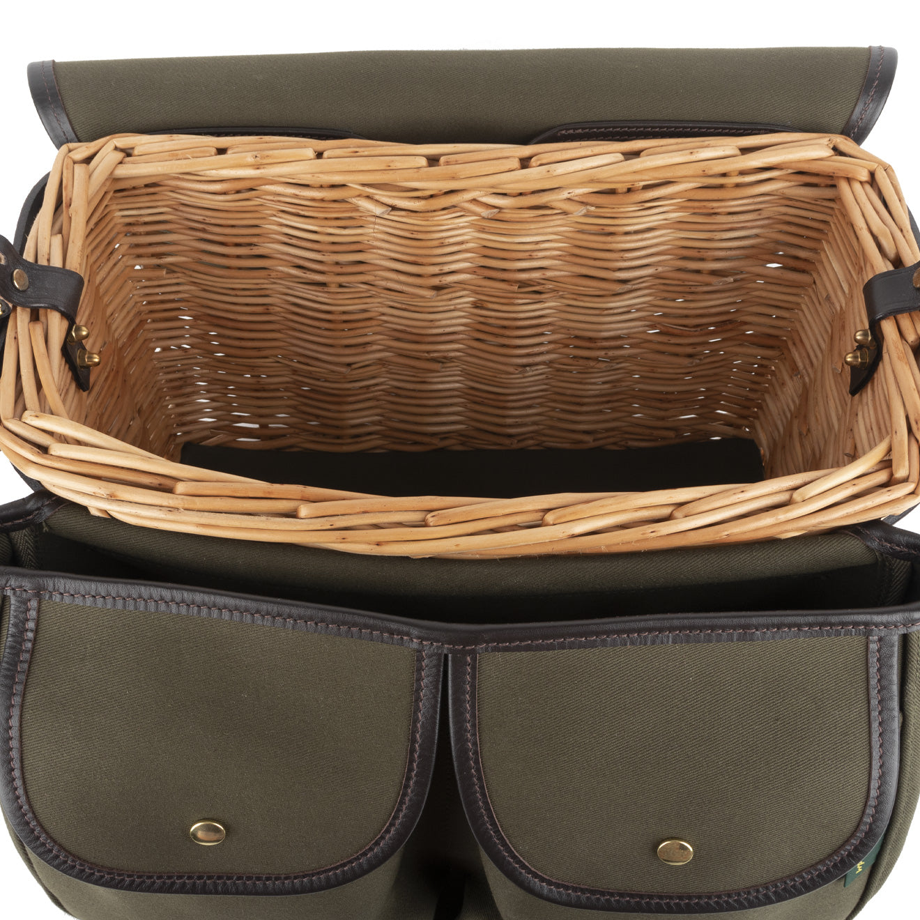 Brady Conway Creel Fishing Bag Olive / Brown - The Sporting Lodge