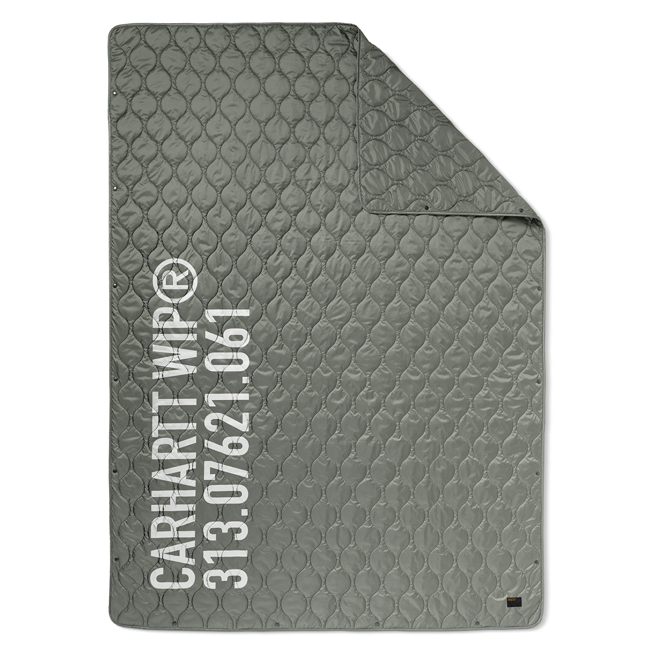 Carhartt WIP Tour Quilted Blanket Smoke Green / Reflective - The Sporting Lodge