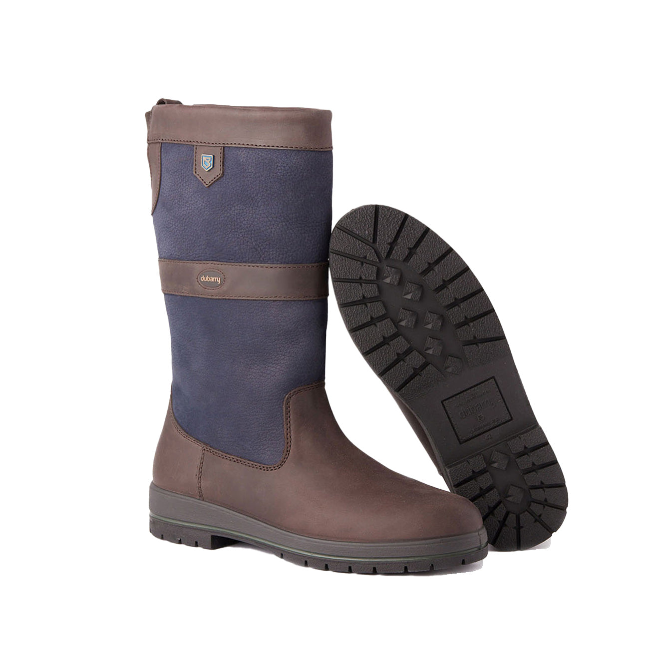 Dubarry Womens Kildare Leather Boot Navy / Brown - The Sporting Lodge