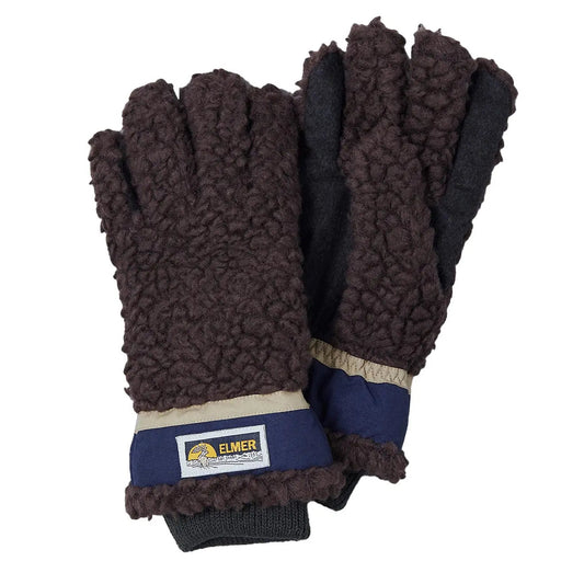 Elmer Gloves Wool Pile 5 Finger Glove Brown - The Sporting Lodge