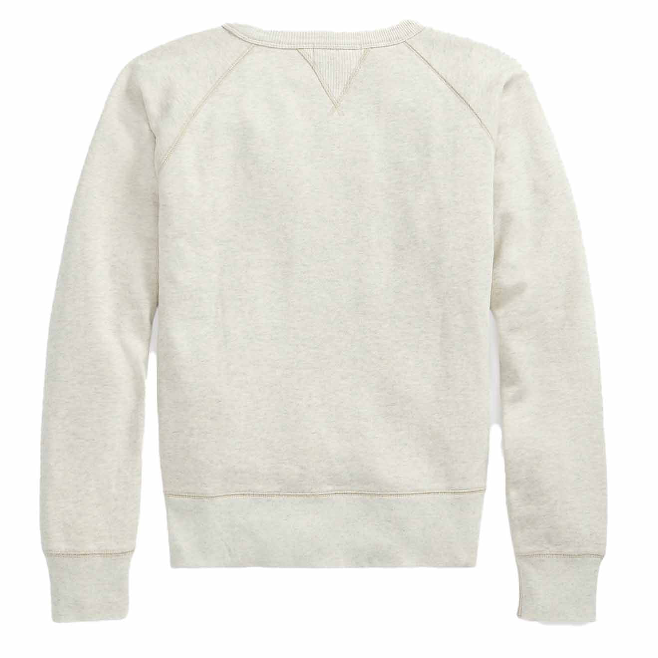 RRL by Ralph Lauren Logo Fleece Pullover Oatmeal Heather - The Sporting Lodge
