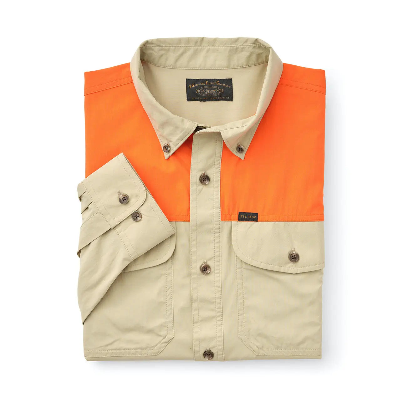 Filson Sportsman L/S Shirt Twill / Blaze - The Sporting Lodge