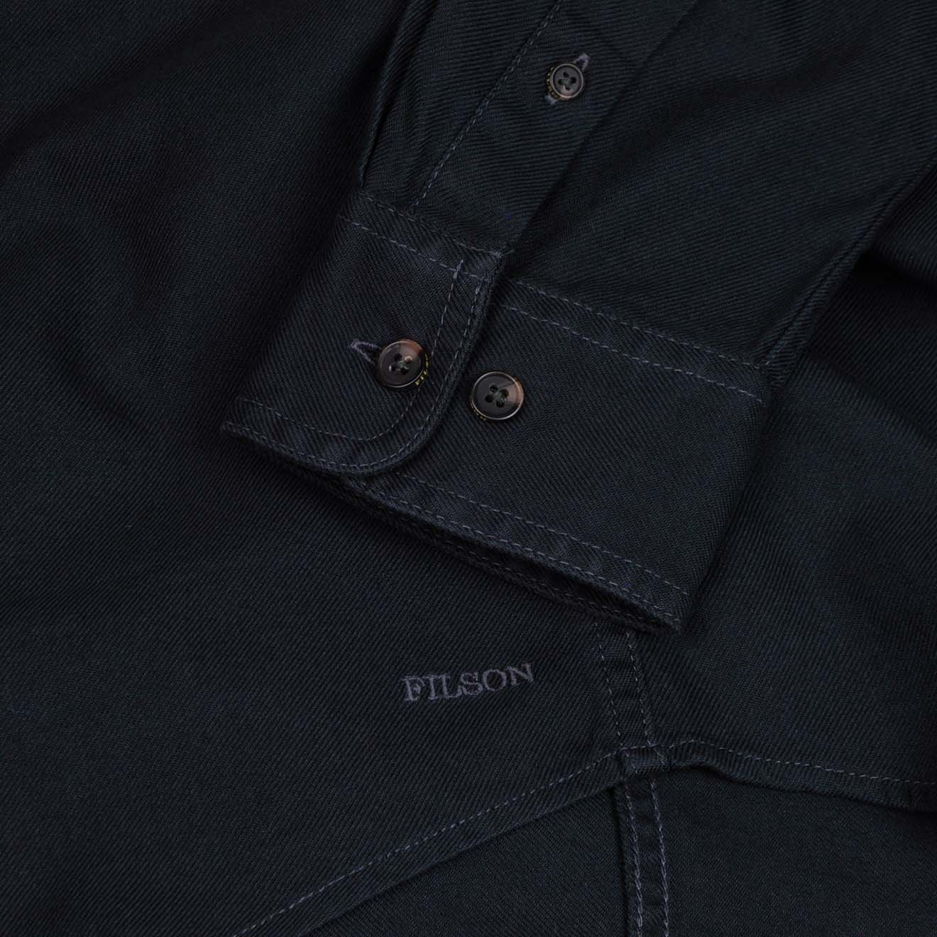 Filson Lightweight Alaskan Guide Shirt Midnight Navy - The Sporting Lodge