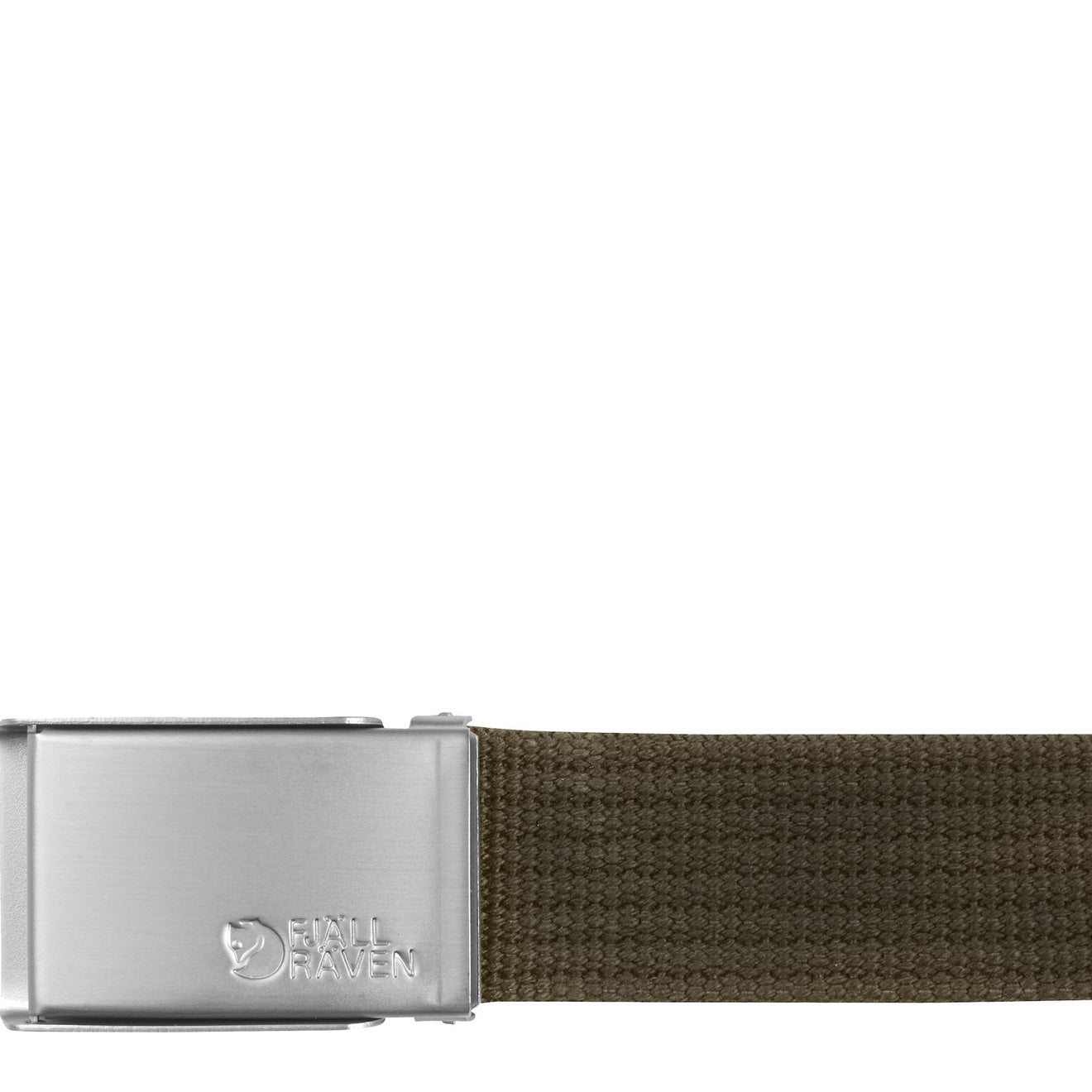 Fjallraven Canvas Belt Dark Olive - The Sporting Lodge