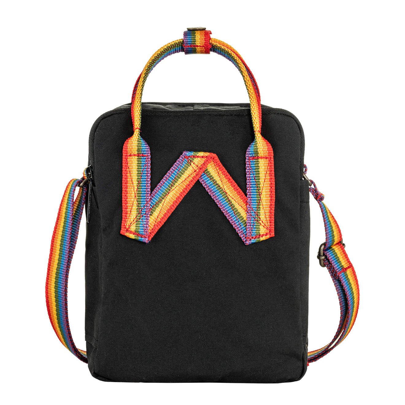Fjallraven Kanken Rainbow Sling Black - Rainbow Pattern - The Sporting Lodge