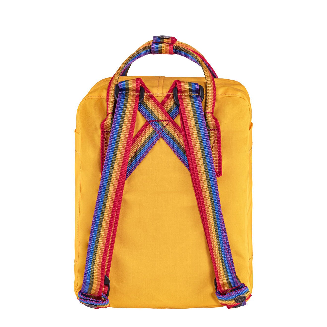 Fjallraven Kanken Rainbow Mini Backpack Warm Yellow / Rainbow Pattern - The Sporting Lodge