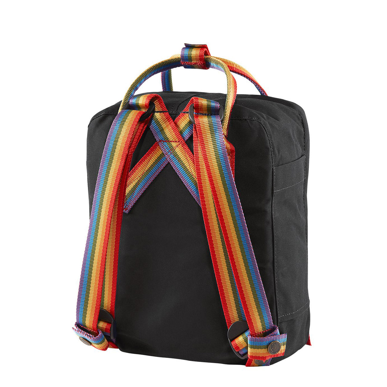 Fjallraven Kanken Rainbow Mini Black Rainbow Pattern - The Sporting Lodge