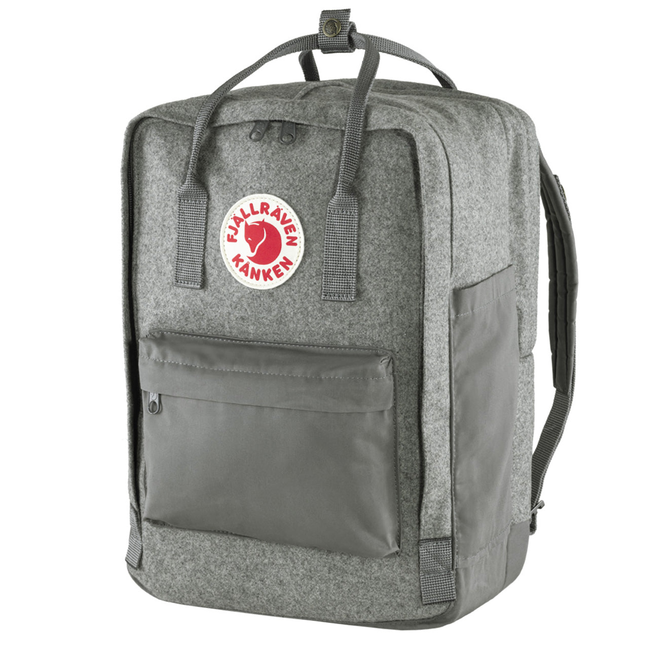 Fjallraven Kanken Re-Wool Laptop 15 Granite Grey - The Sporting Lodge