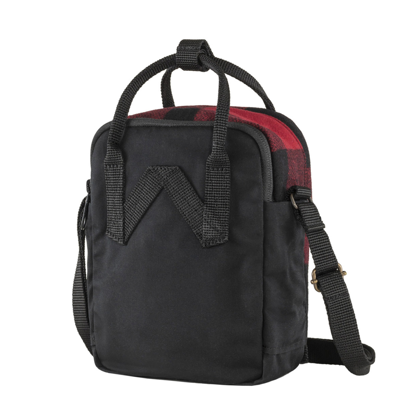 Fjallraven Kanken Re-Wool Sling Red-Black - The Sporting Lodge