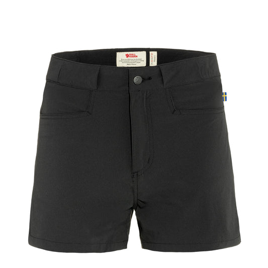 Fjallraven Womens High Coast Lite Shorts Black - The Sporting Lodge