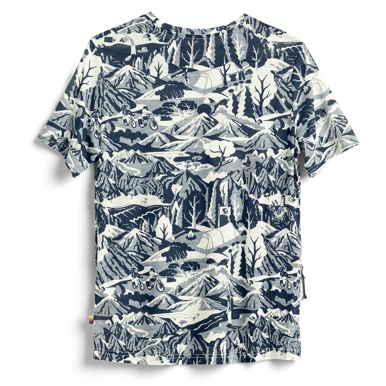 Fjallraven x Specialized Womens Wool CaliSwe T-Shirt Navy / Eggshell - The Sporting Lodge