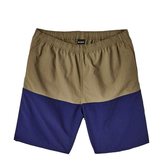 Goldwin Nylon Bicolor Shorts 7 Desert Taupe / Bluish Purple - The Sporting Lodge