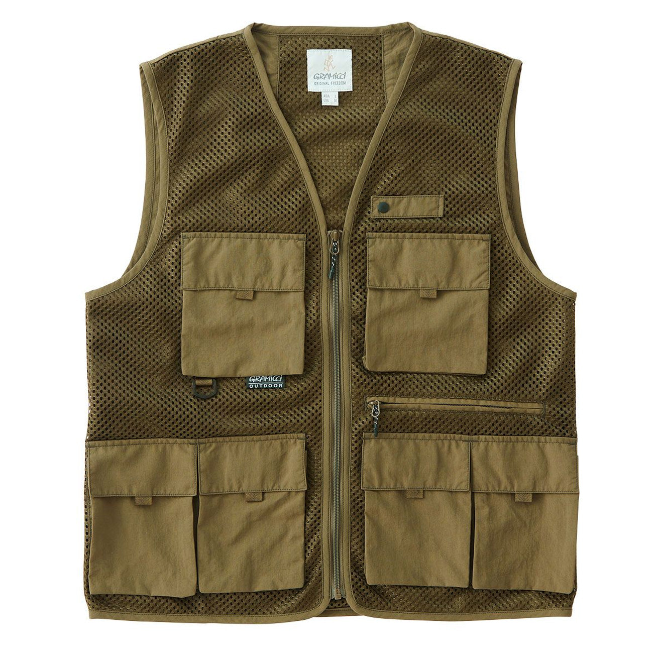Gramicci Gone Fishing Vest Army Green - The Sporting Lodge