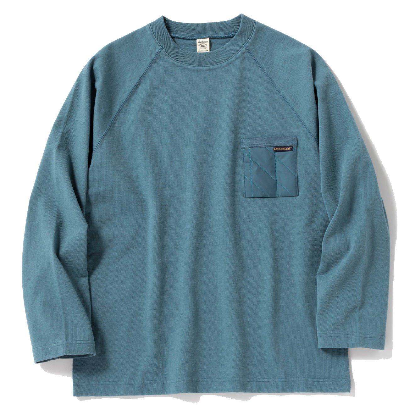Jackman Dotsume L/S Pocket T-Shirt Dark Turquoise - The Sporting Lodge