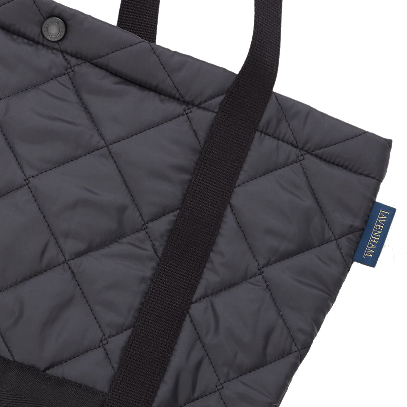 Lavenham Split Tote Bag Black - The Sporting Lodge