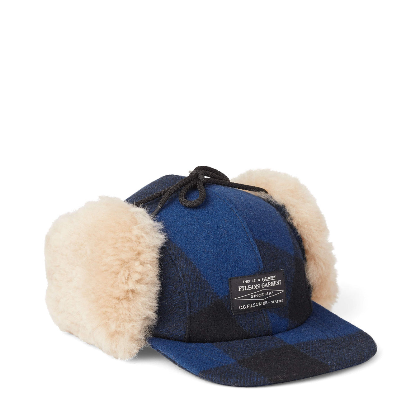 Filson Double Mackinaw Cap Cobalt / Black - The Sporting Lodge