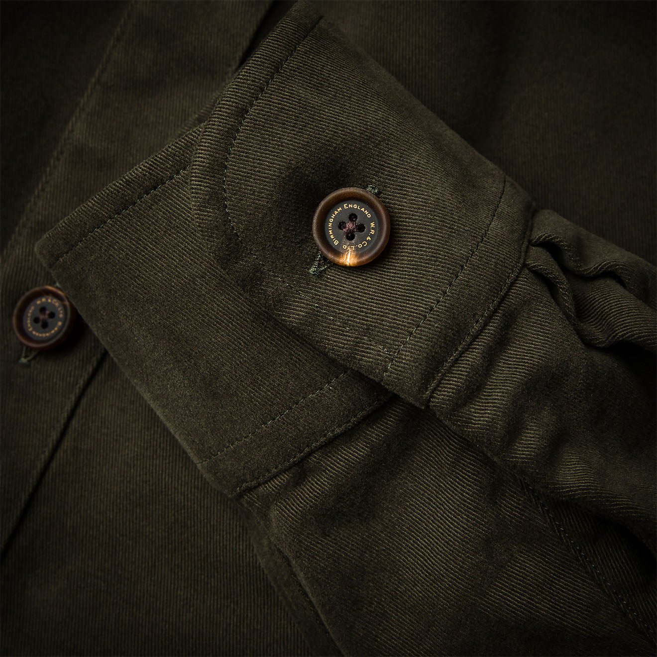 Westley Richards The Expedition Safari Shirt Brushed Green - The Sporting Lodge