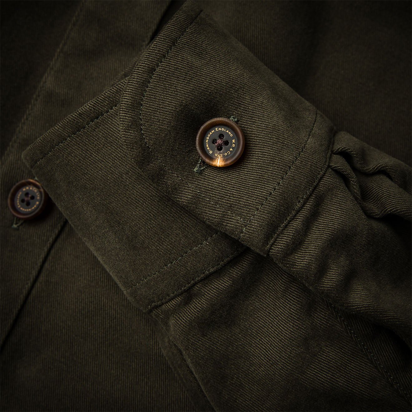 Westley Richards The Expedition Safari Shirt Brushed Green - The Sporting Lodge