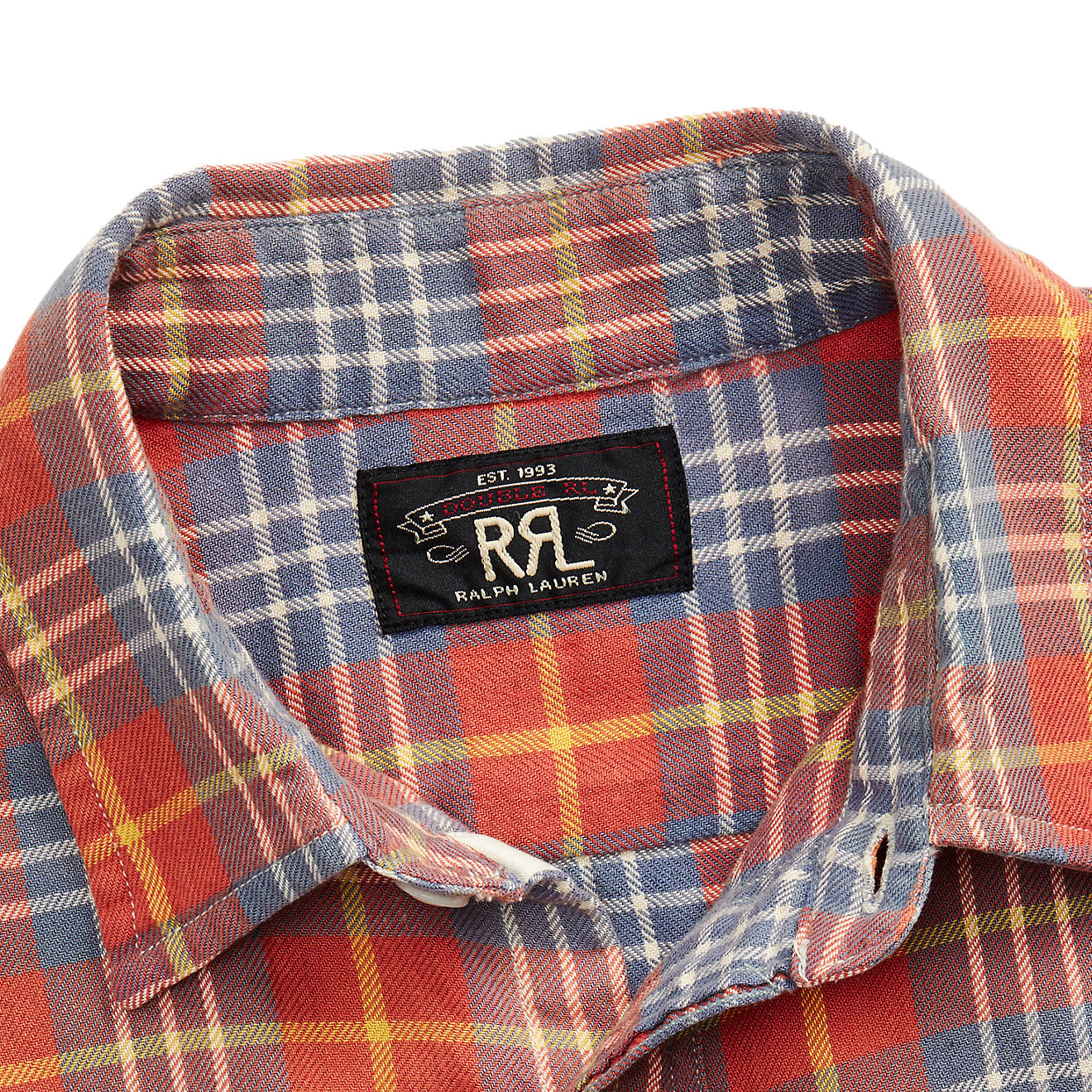 RRL by Ralph Lauren Plaid Twill Workshirt Red / Blue - The Sporting Lodge