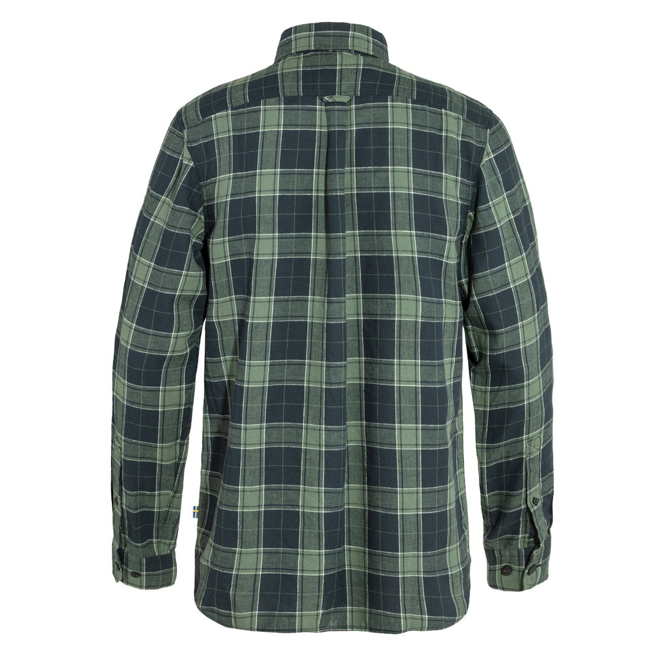 Fjallraven Ovik Travel Shirt LS Dark Navy / Patina Green - The Sporting Lodge