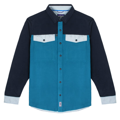 Patagonia L/S Early Rise Snap Shirt Wavy Blue - The Sporting Lodge