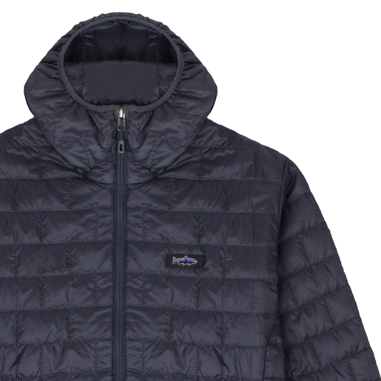 Patagonia Nano Puff Fitz Roy Trout Hoody Smolder Blue - The Sporting Lodge