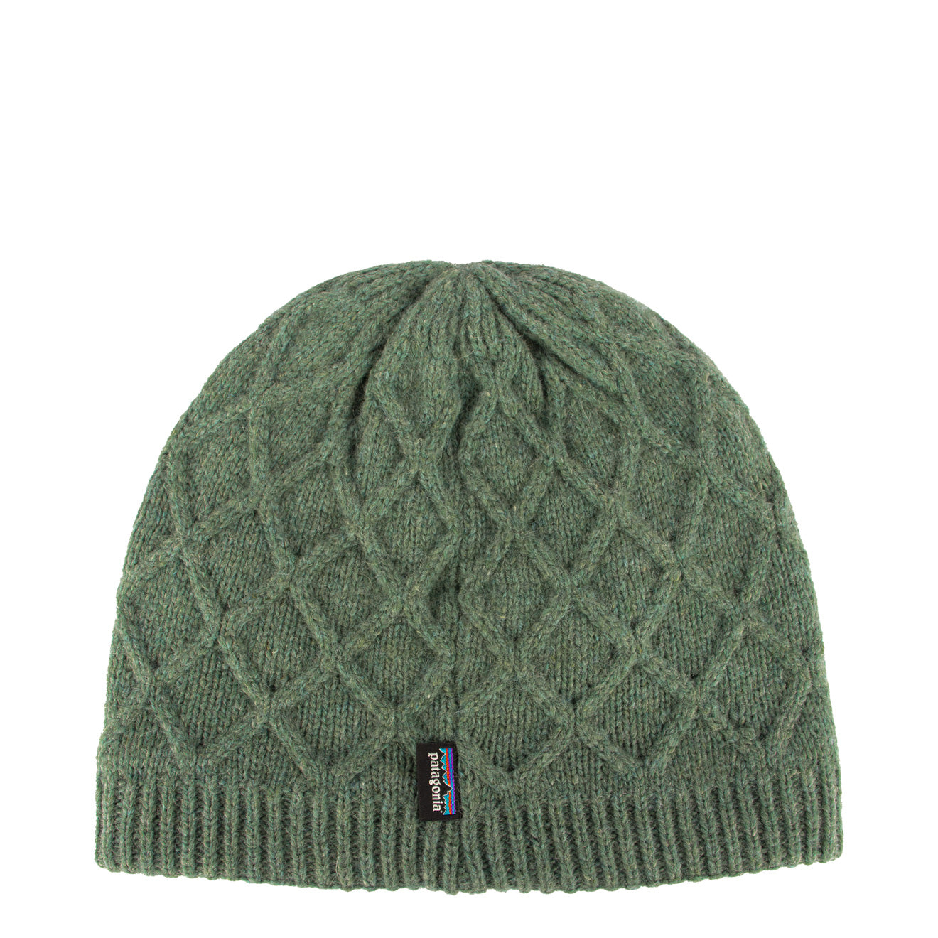 Patagonia Womens Honeycomb Knit Beanie Hemlock Green - The Sporting Lodge