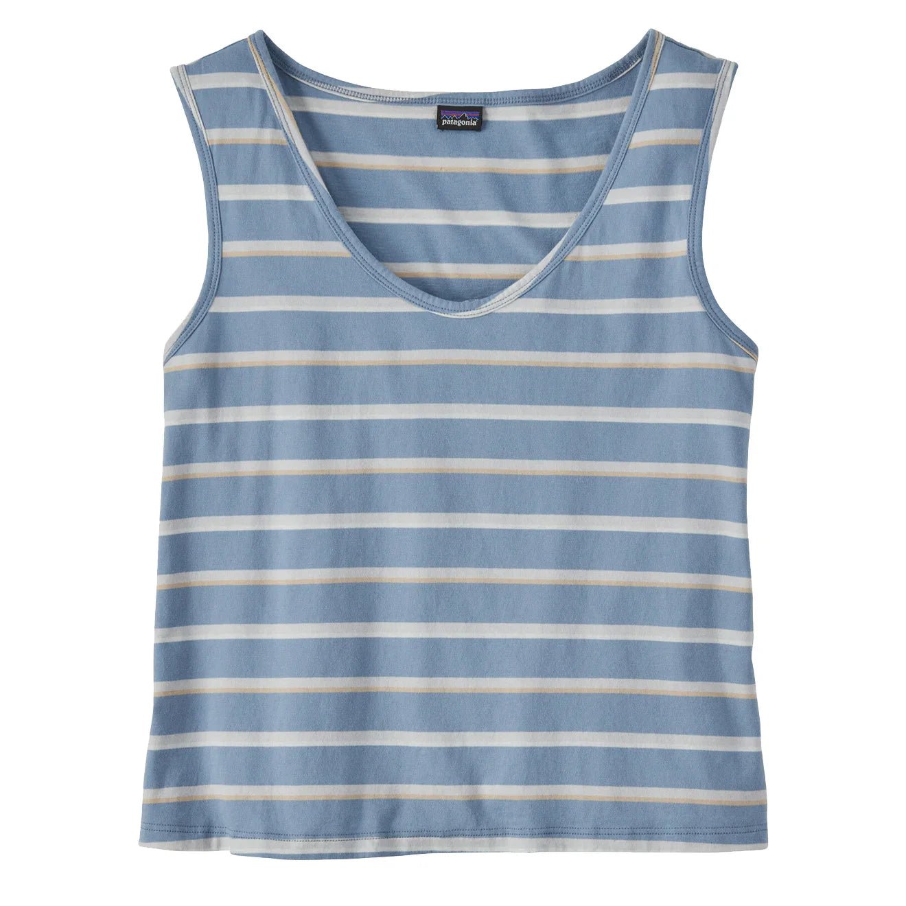 Patagonia Womens Regenerative Organic Certified Cotton Tank Sunset Stripe / Light Plume Grey - The Sporting Lodge