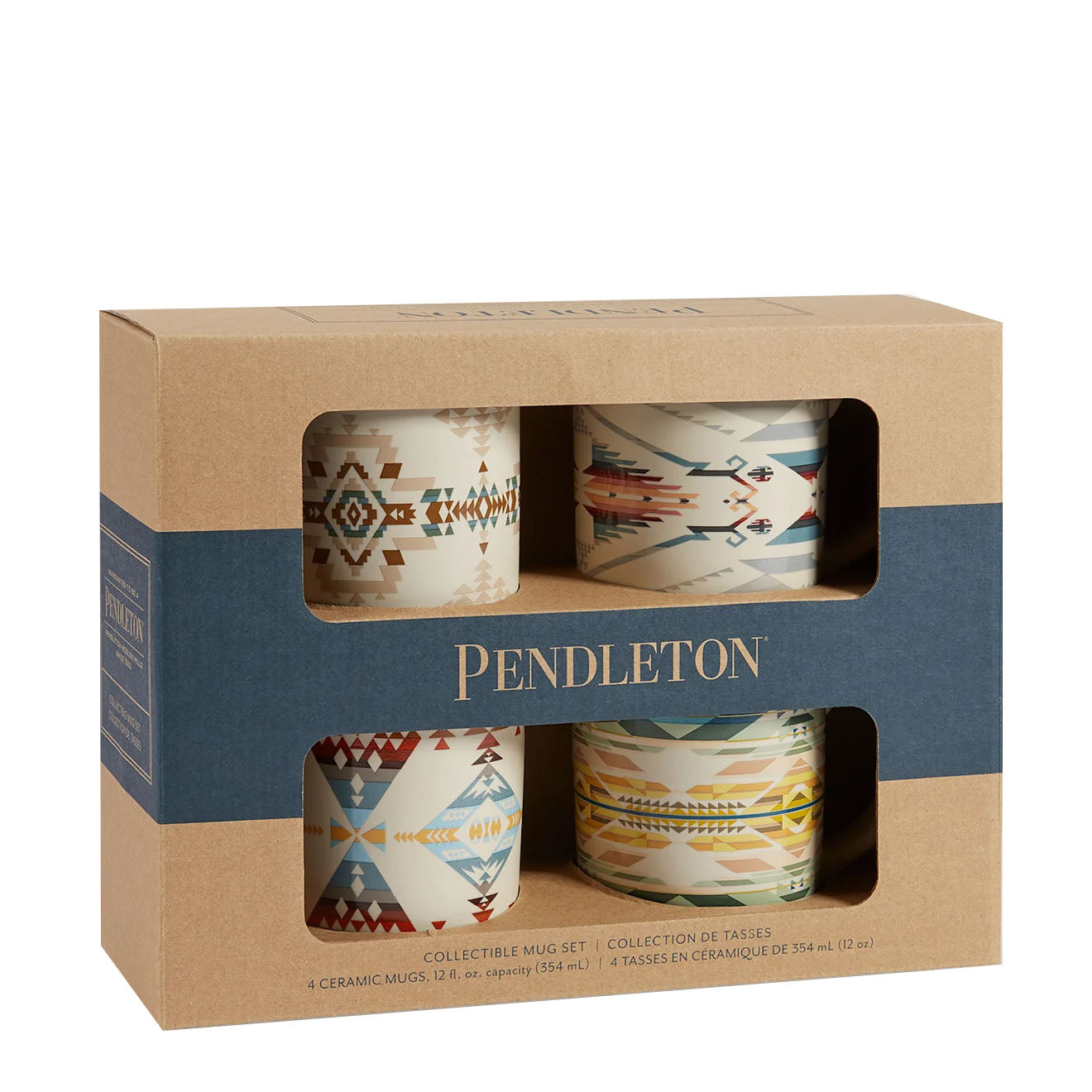 Pendleton 12oz Ceramic Mug Set Of 4 High Desert - The Sporting Lodge