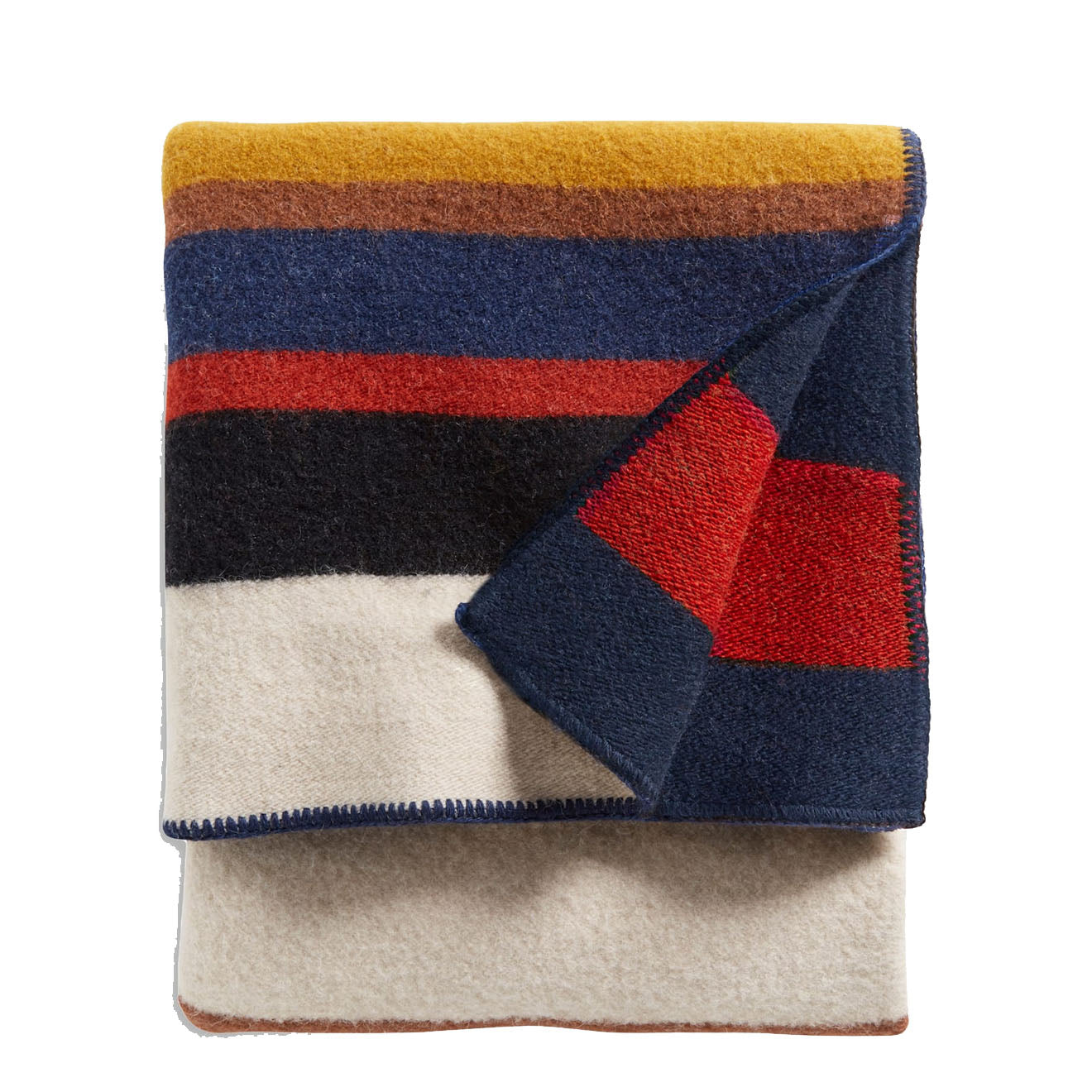 Pendleton Bridger Wool Throw With Carrier Boulder Stripe - The Sporting Lodge